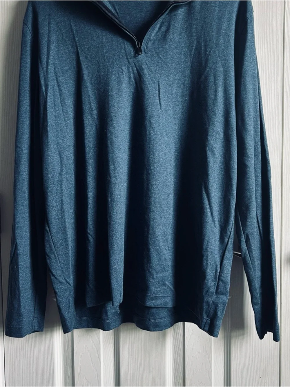 Banana Republic Luxury-Touch Performance Half-Zip Long Sleeve T-Shirt